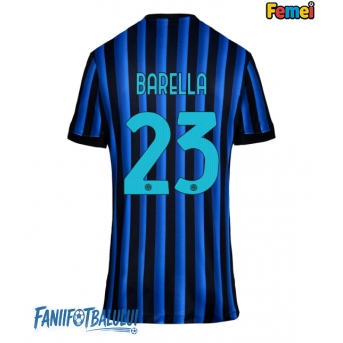 Inter Milan Nicolo Barella #23 Tricou Fotbal Replică 2025-26 Femei Acasa